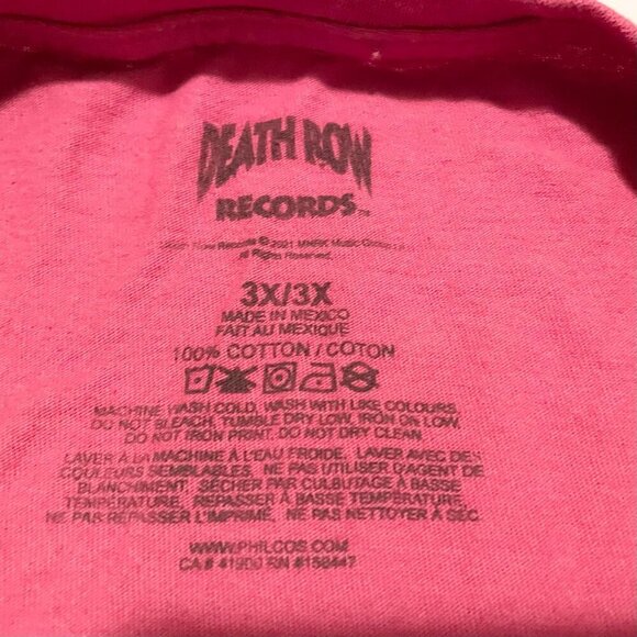 Death Row Records Mens Tshirt 3X Size Shirt - Picture 5 of 16